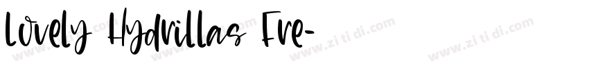Lovely Hydrillas Fre字体转换